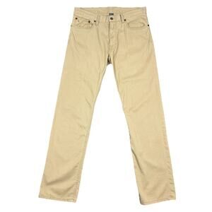 Polo Ralph Lauren Pants Men 32x32 Brown Khaki 650 Straight 5 Pocket Chino Preppy